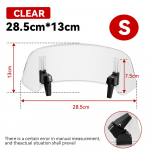 Universaalne mootorratta esiklaasi laiendus, reguleeritav spoiler, klambriga esiklaasi deflektor BMW KAWASAKI YAMAHA HONDA SUZUKI jaoks