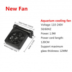 Akvaariumi paagi jahutusventilaatoris&uuml;steem jahuti juhtimine vee temperatuuri alandamise 1/2/3/4 ventilaatorikomplekt jahuti meretiigi tarvikud EU adapter plug