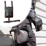 Keskaegne v&ouml;&ouml;koti rekvisiidid, PU v&ouml;&ouml;kott Performance Festivali v&auml;lipeoks must