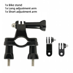 360&deg; mootorratta rattahoidja juhtraua kinnitusklamber 1/4 metallist alus GoPro Hero jaoks 12 11 10 9 8 7 Insta360 X2 X3 DJI Osmo Action