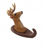 Mount hanger Hook 3D Resin Animal Head Wall Coat Robe Elk