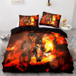 Anime &Uuml;HE T&Uuml;KI Voodipesukomplekt Ruffy Tekikate 3D-tr&uuml;kiga Tekikate Padjap&uuml;&uuml;r Lastele Poistele Teismelistele Magamistoa Kaunistus 140x200cm-2pcs