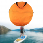 Downwind Wind Sail Clear Window Portable Deploys Quickly Sailboat Lightweight 108 cm Equipment Kayak Orange