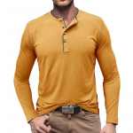 Retro meeste &otilde;ues avar s&uuml;giskapsas vabaaja pikkade varrukatega Henley kraega top s&auml;rk kardigan S valge