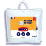DODO Couette temp&eacute;r&eacute;e 300gr/m&sup2; 140x200 cm - Protection anti punaise, anti acarien - Blanc - Fabriqu&eacute; en France valge