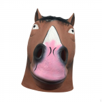 Latex Horse Head Mask for Adults Cute Full Dress up Halloween Party
