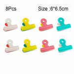 8 tk/partii Multifunktsionaalsed kotiklappide klambrid, v&auml;rske toidu klambrid, fotofailide klambrid, erinevat v&auml;rvi &otilde;hukindel k&auml;epide k&ouml;&ouml;gitihendi jaoks