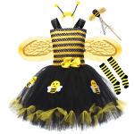 T&uuml;drukute Cosplay Mesilane Varrukateta T&uuml;llkleit Peapael S&auml;&auml;rised V&otilde;lukepp Tiivad Cosplay Pidu S yellow