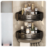 Alumiiniumisulamist vannitoariiulid stantsivabad paksendatud statiiv Seinale kinnitatav nurgariiul Vannitoatarvikud Du&scaron;ikabiin