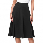 Naiste kudumisseelik, elastne, k&otilde;rge v&ouml;&ouml;kohaga, &uuml;hev&auml;rviline, p&otilde;lvepikkune seelik, hingav A-l&otilde;ikeline uisutajaseelik XXL veinipunane v&auml;rv