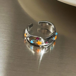 V&auml;rvilised Lille T&auml;he S&otilde;rmused Dopamiini Avamine Reguleeritavad &Otilde;litilga S&otilde;rmused Naiste K&auml;eehted Naised T&uuml;drukud Ideaalne Kingitus 1PC