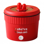 1,5-liitrine multifunktsionaalne elektriline keedupott, kaasaskantav v&auml;ike kiirnuudlipott &uuml;hiselamu elektriline keedupott 220V punane