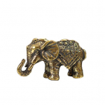 Messingist Fortune Elephant Miniatuursed kujukeste vitriinvormid, kaunistused kodukaunistuseks Elephant