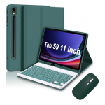 Samsung A9 Plus tahvelarvuti &uuml;mbris koos S9 FE eemaldatava Bluetooth klaviatuuri ja hiirega - A78 kaitsekate Tab A9