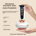 Intelligentne H&auml;&auml;lega Massaažihari 20 kiirusega Elektriline K&otilde;&otilde;luste Massaažihari, Kraapimismassaažiseade, Kogu Keha Massaaž Ilusalong