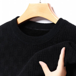 S&uuml;gis- ja talvine uus Chenille Plus sametist paksendatud kampsun Meeste &uuml;mara kaelusega pikkade varrukatega soe alumine s&auml;rk Meeste v&auml;limine riietus M