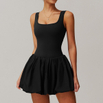 Naiste kaheosaline spordikleit Jooga jumpsuit komplekt Seksikas peegeldusvastane &uuml;hes t&uuml;kis jumpsuit Tants Ballett Spordikleit J&otilde;usaal Jooksmine Tennis Sport S must