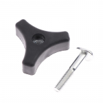 1Komplekt kolmnurkse k&auml;epideme nupu mutteri kruvipoldi komplekti kinnitusdetailide vahetus erinevat t&uuml;&uuml;pi muruniidukite tarvikute jaoks 1set