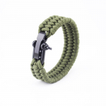 Elluj&auml;&auml;misk&ouml;is Paracord K&auml;ev&otilde;ru V&auml;lik&auml;mping Matkamine Terasest sangalukk 9 inches 23cm armee roheline v&auml;rv