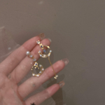 As&uuml;mmeetrilised narmastega s&auml;&auml;sepiraali k&otilde;rvar&otilde;ngad: 'Hajutatud t&auml;hed' &Otilde;limaal k&otilde;rvar&otilde;ngad augustamata k&otilde;rvadele Alloy Stud Pair