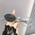 Women Small Round Frame Anti Blue Light Myopia Glasses Ultra Color Changing Near Sight Eyewear High Defintion Sunglasses To -4.0 0