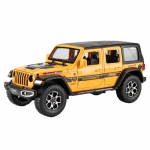 1/22 M&otilde;&otilde;tkava Jeep Wrangler Metallist Maastiku Pikap Auto Sulamist Mudel Auto Kollektsioon Valatud M&auml;nguauto Simulatsioonheli ja Valgusega Laste Kingitused kollane