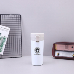 Kaasas Filter Travel Coffee Kruus Thermos Cup termose roostevabast terasest kolb vaakum teetass auto kohvitass 380ml valge