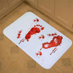 Halloweeni vannimatt Bloody Footprint Scary Blood Vannitoa p&otilde;randapadjad pestavad uued