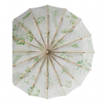 Hiina stiilis kokkupandav vihmavari p&auml;ikesekaitsega UV-kaitsega kolmeosaline vihmavari veekindel tuulekindel 16 ribiga kaasaskantav meeste naiste p&auml;ikese-vihmavari roosa