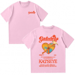 Katseye Gabriela T-s&auml;rgid Suvine Puuvillased Naiste L&uuml;hikeste Varrukatega Y2K &Uuml;laosa Mood O-kaelusega High Street T-s&auml;rk Unisex Riided XS