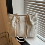 Corduroy kandekott naistele Moekett &otilde;lakott Suure mahutavusega k&auml;ekott koolit&ouml;&ouml;ks reisimiseks 29x10x25.5cm