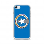 Coque iPhone &ndash; Drapeau &Icirc;les Mariannes du Nord &ndash; Souple &ndash; Mitmev&auml;rviline &ndash; Vertikaalne mudel
