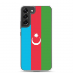 Coque T&eacute;l&eacute;phone &ndash; Samsung &ndash; Galaxy S22 Plus &ndash; Drapeau Azerba&iuml;djan &ndash; Souple &ndash; mitmev&auml;rviline