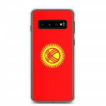 Coque T&eacute;l&eacute;phone &ndash; Samsung &ndash; Galaxy S22 Ultra &ndash; Drapeau Kirghizistan &ndash; Souple &ndash; mitmev&auml;rviline