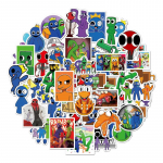 50 lehte Rainbow Friends Roblox kleebised M&auml;ng Graffiti kleebised isetegemise pagasi jaoks s&uuml;learvuti rula A