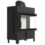 Steel fireplace KRATKI LUCY right 14 kW &Oslash; 200