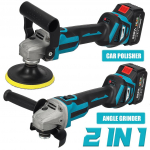 2000W Kiire Harjadeta Autopoleerija Nurklihvmasin Muudetav 688VF Autovahatuse Poleerimismasin 18V Akule 2 &Uuml;HES 1*Battery