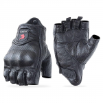 ZVCXOE Mootorratta Kindad Suvi Pool S&otilde;rmega Ehtne Nahk Kitsenahk K&otilde;va Kaitsmega Kitsenaha Perforeeritud V&otilde;rk Medium must