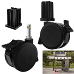2 tk lukustatavat ratast BBQ-grilli osa 70 jardi komponent Terrassi ratasmehhanism Aed