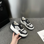 Vabaaja Naiste Fitness Mitmek&uuml;lgsed Paksutallalised V&otilde;rk Hingavad Kingad Hingavad Vabaaja Vulkaniseeritud Platvorm Kiil Kontsad Massiivsed Tossud 40 must