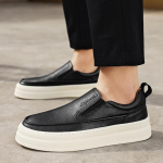 Meeste kingad must valge vabaaja meeste jalavarjud Meeste mokassiinid kingad Ehtsast nahast meeste lamedad mood Luksuslikud &auml;rijalatsid 7