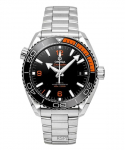 Omega Seamaster Planet Ocean Roostevabast terasest Must sihver Automaatne Sukeldujakell 215.30.44.21.01.002 600M Meeste k&auml;ekell must