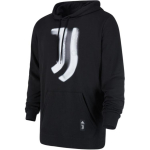 Adidas Juventus Muster Prindiga Kapuutsiga Pikkade Varrukatega Dressipluus Meeste Topid Must GR2919 XS