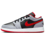 Air Jordan 1 Low GS Cement Fire Red Laste tossud Hall Must Tsement-Hall 553560-060 38.5