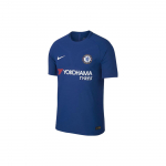 Nike Chelsea Football Club koduv&auml;ljaku AU m&auml;ngija versiooni logo ja kirjaga &uuml;mmarguse kaelusega raglaanl&uuml;hikeste varrukatega s&auml;rk Meeste s&auml;rk Tume-sinine 905518-496 XL