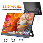 144Hz/60Hz 15,6-tolline kaasaskantav monitor 1080P 16:9 Teisene kuvar Mobiiltelefonile PC-le S&uuml;learvutile XBox PS4 / 5 Switch Laiendus