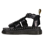 dr. Martens Mackaye Riistvara Nahkrihm Avatud Varvas Lamedad Spordisandaalid Naiste sandaalid Must 26566001 37