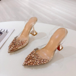 Moodsad Elegantse Terava Ninaga Slingback Stiletto Sandaalid Kristallteemantidega Naiste Kingad K&otilde;rged Kontsad Pulmapeo Kingad Zapatos Mujer 35 &scaron;ampanjav&auml;rvi