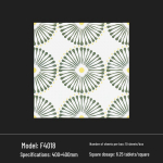 400x400 Roheline Prantsuse Retro V&auml;ikese &Otilde;ie Keraamiline Plaat K&ouml;&ouml;ki, Vannituppa, R&otilde;dule ja P&otilde;randale 400*400