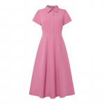 ZANZEA Naiste vabaaja kaelarihma suvine l&uuml;hikeste varrukatega kleit 5XL roosa